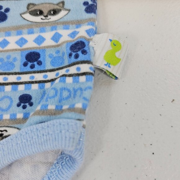 Newborn Baby Bodysuits 0-3M 3Pc Safari Zoo Animal Boys OnePiece Pajama Sleepwear - Picture 10 of 16